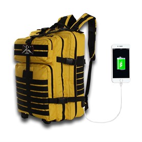 My Valice Smart Bag Army 50 lt Usb Şarj Girişli Outdoor Dağcı Sırt Çantası Sarı