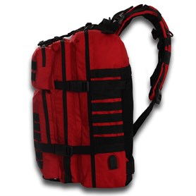 My Valice Smart Bag Army 50 lt Usb Şarj Girişli Outdoor Dağcı Sırt Çantası Kırmızı