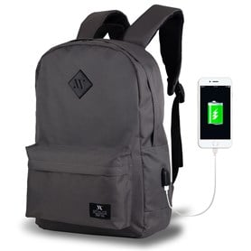 My Valice Smart Bag Specta Usb Şarj Girişli Akıllı Sırt Çantası Gri