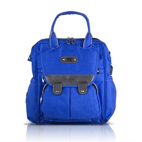 My Valice Smart Bag Tiny Usb'li Anne Bebek Bakım ve Sırt Çantası Saks Mavi