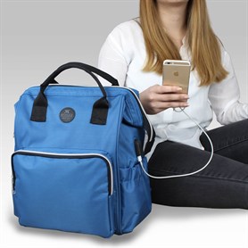 My Valice Smart Bag Usbli Anne Bebek Bakım ve Sırt Çantası 1401 Mavi