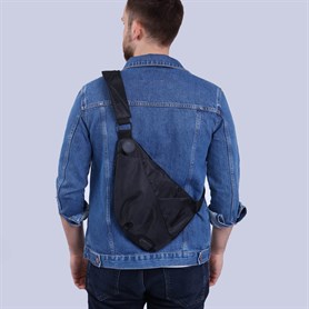 My Valice Smart Bag Usb'li Çapraz Göğüs Çantası Slim 1507 Siyah
